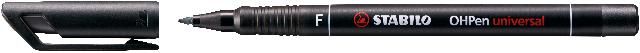 Produktbild: STABILO Folienstift OHPen F 0,7mm permanent schwarz