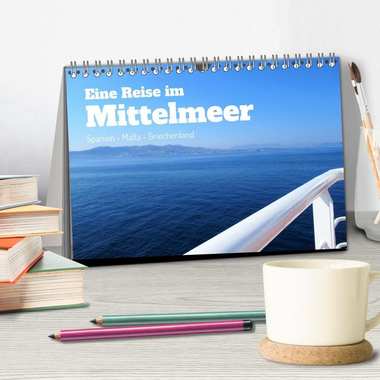 Produktbild: Eine Reise im Mittelmeer (Tischkalender 2026 DIN A5 quer), CALVENDO Monatskalender