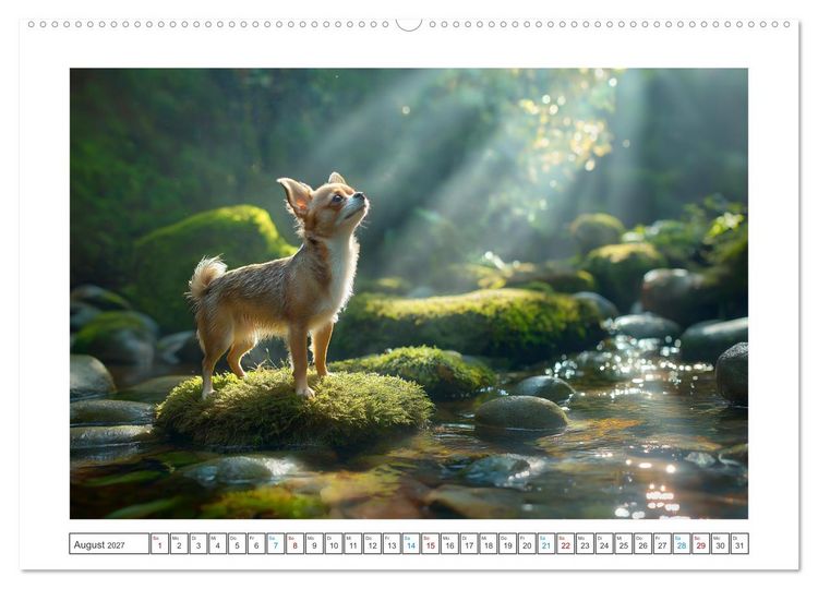 Produktbild: Chihuahua Gl&uuml;cksmomente (Wandkalender 2027 DIN A2 quer), CALVENDO Monatskalender