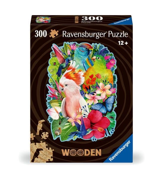Produktbild: Wooden Puzzle 300 Teile - Exotische V&ouml;gel