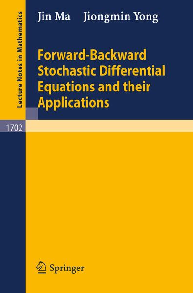 Produktbild: Forward-Backward Stochastic Differential Equations and their Applications