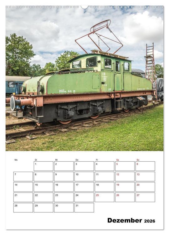 Produktbild: Klein- und Privatbahn Museum Gramzow (hochwertiger Premium Wandkalender 2026 DIN A2 hoch), Kunstdruck in Hochglanz