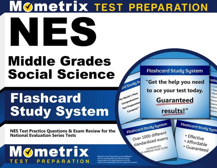 Produktbild: NES Middle Grades Social Science Flashcard Study System