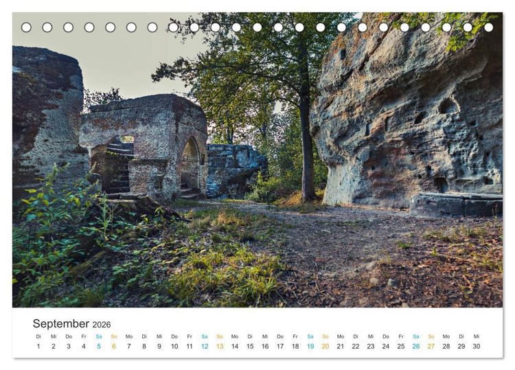 Produktbild: Ha&szlig;berge - Burgen und Burgruinen (Tischkalender 2026 DIN A5 quer), CALVENDO Monatskalender