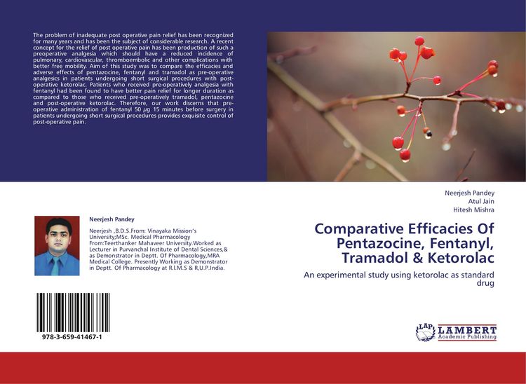 Produktbild: Comparative Efficacies Of Pentazocine, Fentanyl, Tramadol & Ketorolac