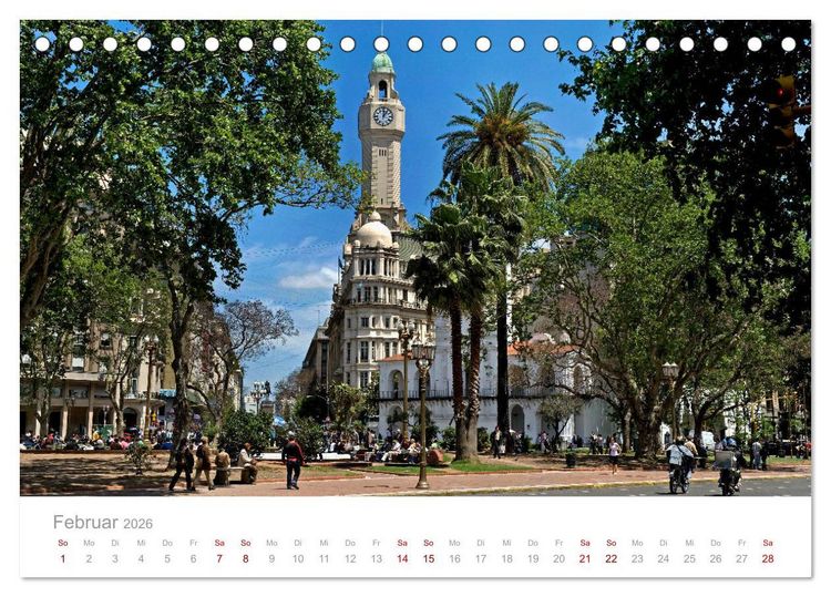 Produktbild: Geliebtes Buenos Aires (Tischkalender 2026 DIN A5 quer), CALVENDO Monatskalender