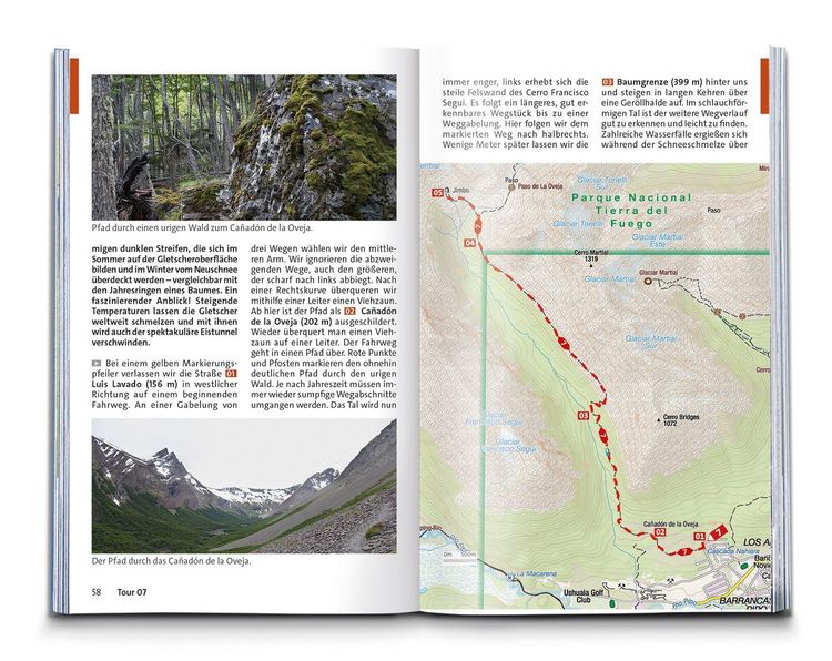 Produktbild: KOMPASS Wanderf&uuml;hrer Patagonien und Feuerland, 55 Touren mit Extra-Tourenkarte