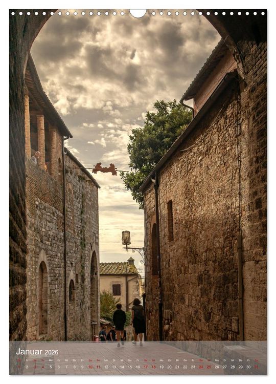 Produktbild: San Gimignano - Stadt der T&uuml;rme (Wandkalender 2026 DIN A3 hoch), CALVENDO Monatskalender