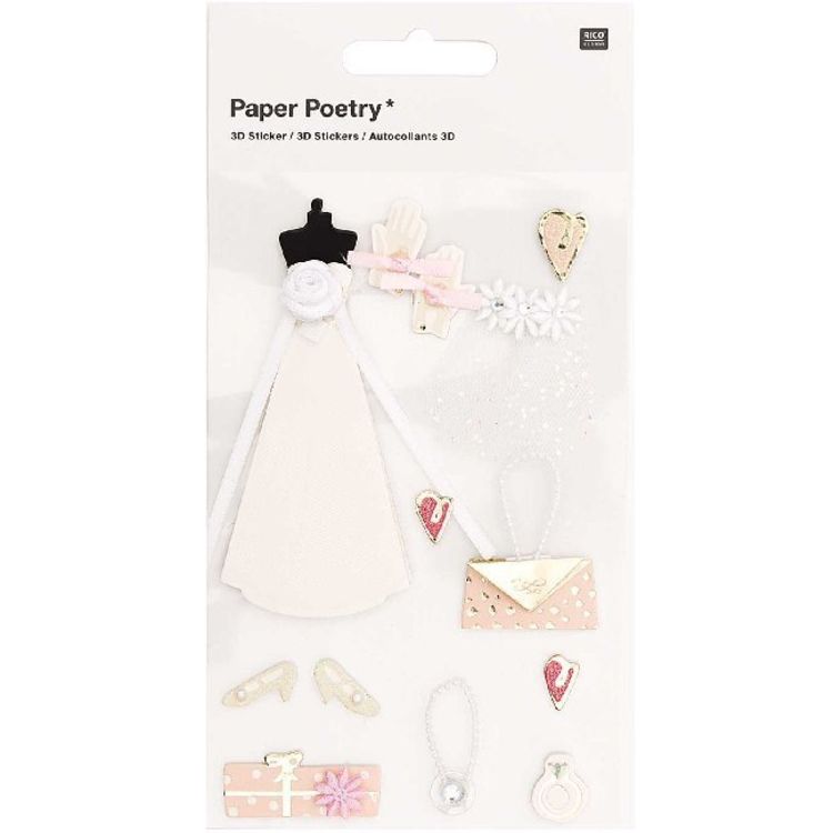 Produktbild: 3D Sticker, Braut