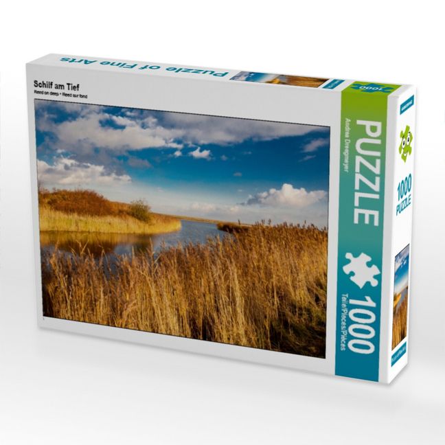 Produktbild: CALVENDO Puzzle Schilf am Tief | 1000 Teile Lege-Gr&ouml;&szlig;e 64x48cm Foto-Puzzle f&uuml;r gl&uuml;ckliche Stunden