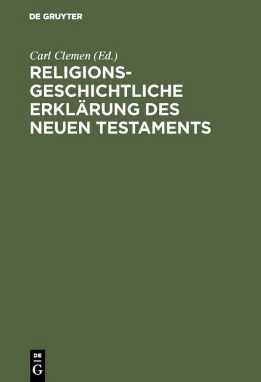 Produktbild: Religionsgeschichtliche Erkl&auml;rung des Neuen Testaments