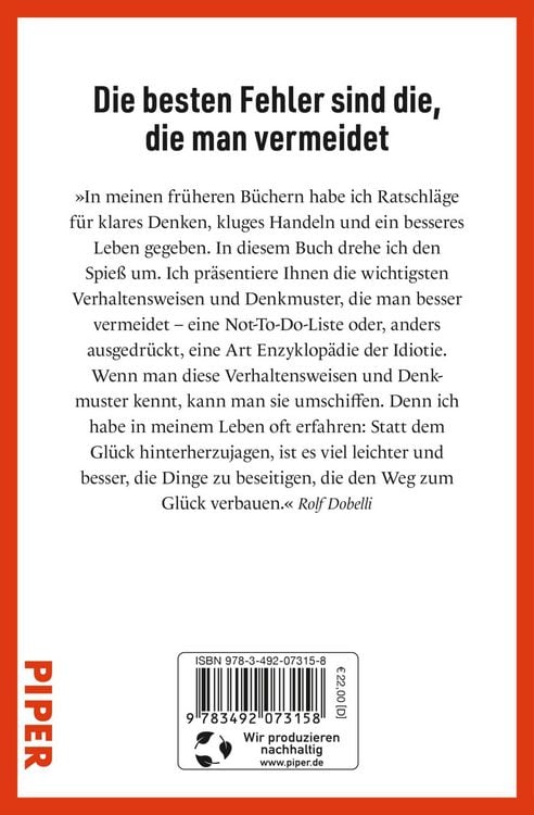 Produktbild: Die Not-To-Do-Liste