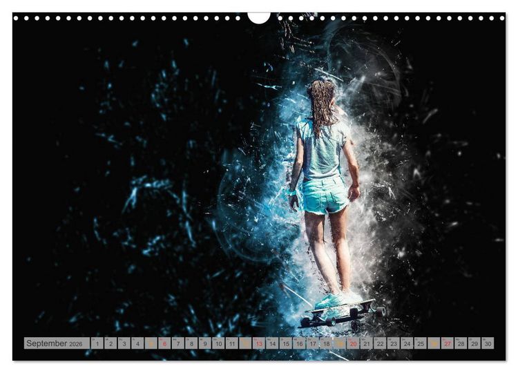 Produktbild: Skateboarding - extrem cool (Wandkalender 2026 DIN A3 quer), CALVENDO Monatskalender