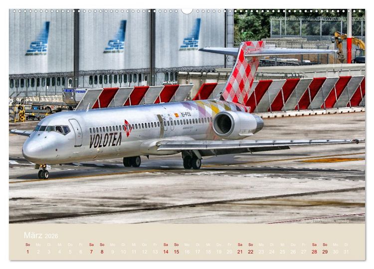 Produktbild: Art of Aviation - Kunstvolle Flugzeuge (hochwertiger Premium Wandkalender 2026 DIN A2 quer), Kunstdruck in Hochglanz