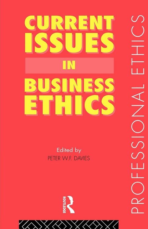Produktbild: Current Issues in Business Ethics