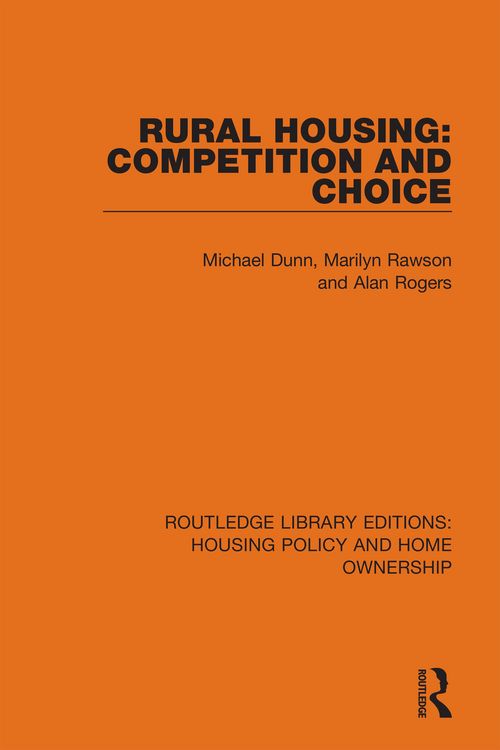 Produktbild: Rural Housing: Competition and Choice