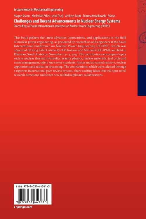 Produktbild: Challenges and Recent Advancements in Nuclear Energy Systems