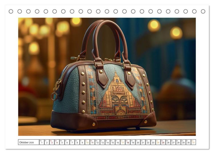 Produktbild: Moderne Handtaschen (Tischkalender 2026 DIN A5 quer), CALVENDO Monatskalender