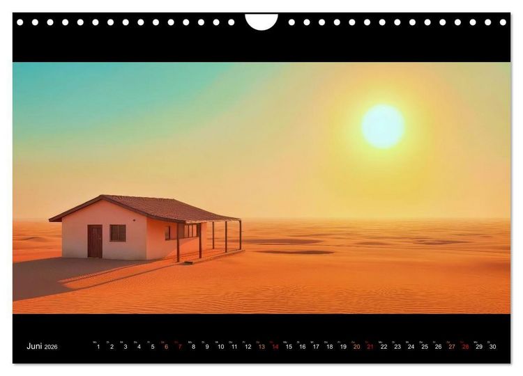 Produktbild: Puristische Landschaften (Wandkalender 2026 DIN A4 quer), CALVENDO Monatskalender