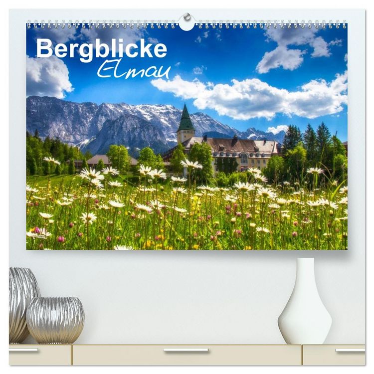 Produktbild: Bergblicke - Elmau (hochwertiger Premium Wandkalender 2026 DIN A2 quer), Kunstdruck in Hochglanz