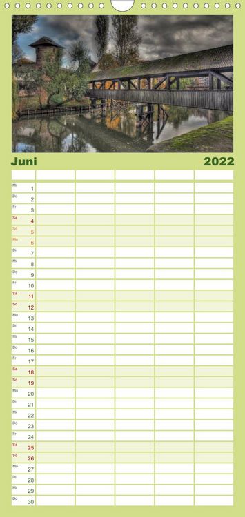 Produktbild: Familienplaner Meine Stadt N&uuml;rnberg (Wandkalender 2022 , 21 cm x 45 cm, hoch)