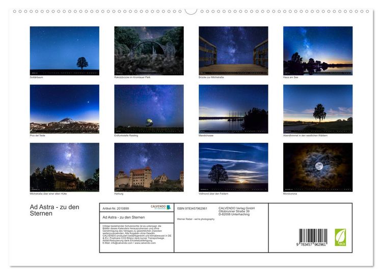 Produktbild: Ad Astra - zu den Sternen (hochwertiger Premium Wandkalender 2026 DIN A2 quer), Kunstdruck in Hochglanz