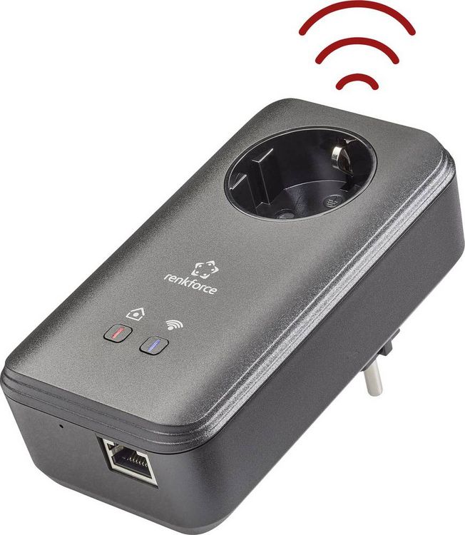 Produktbild: Renkforce PL600D WiFi Powerline WLAN Einzel Adapter RF-3385556 500MBit/s