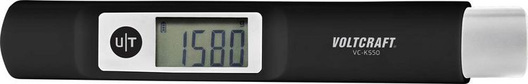 Produktbild: VOLTCRAFT VC-KS50 Kofferwaage VC-KS50 W&auml;gebereich (max.) 50 kg Ablesbarkeit 10 g dynamobetrieben Schwarz, Lichtgrau