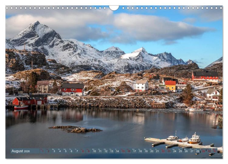 Produktbild: Lofoten, Norway's untamed beauty in Winter (Wall Calendar 2026 DIN A3 landscape), CALVENDO 12 Month Wall Calendar