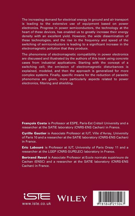 Produktbild: Electromagnetic Compatibility in Power Electronics
