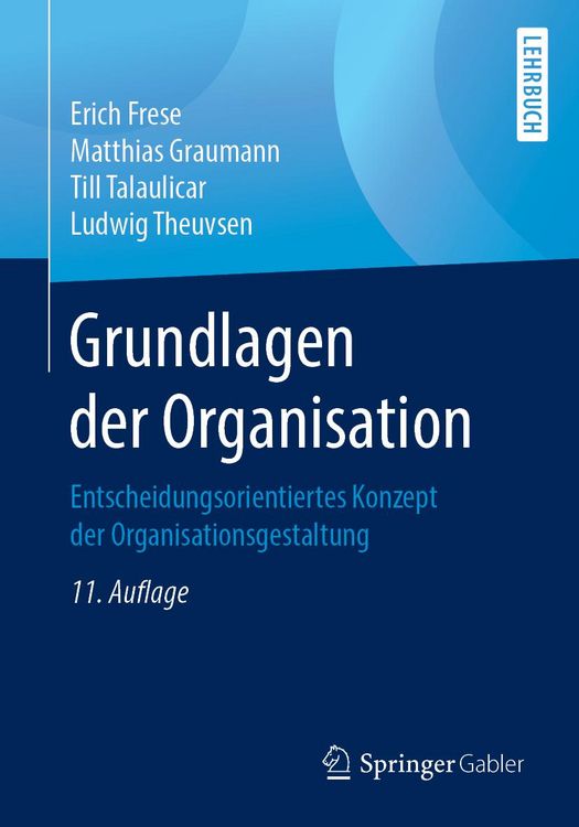 Produktbild: Grundlagen der Organisation