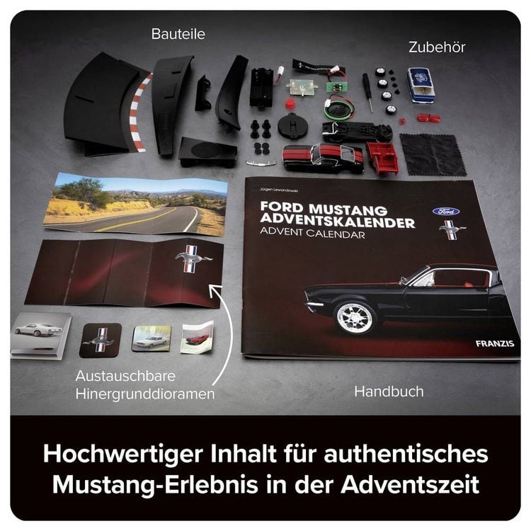 Produktbild: FRANZIS 67965 - Ford Mustang Adventskalender Ma&szlig;stab 1:43