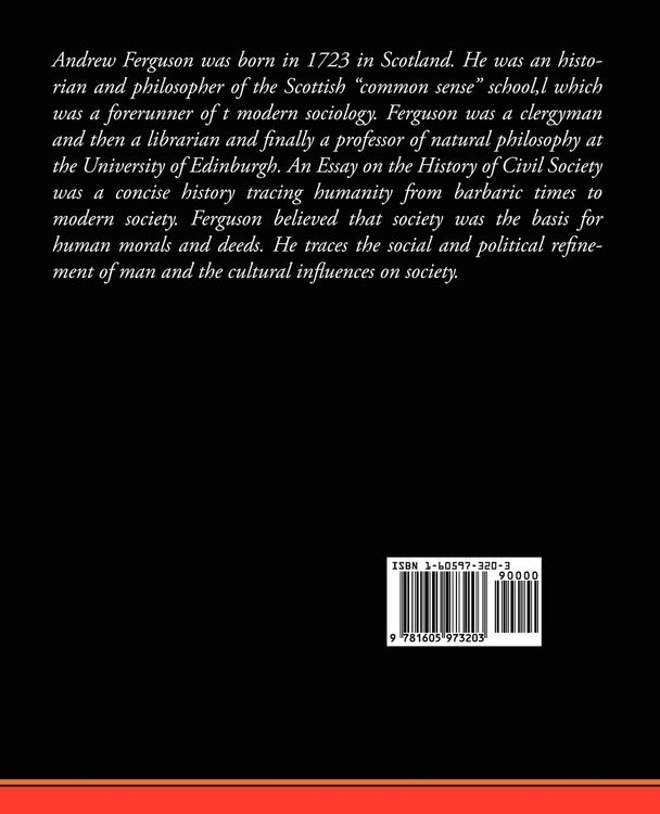 Produktbild: An Essay on the History of Civil Society