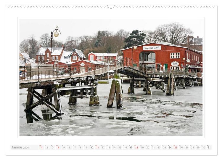 Produktbild: Eckernf&ouml;rder Impressionen (Wandkalender 2026 DIN A2 quer), CALVENDO Monatskalender