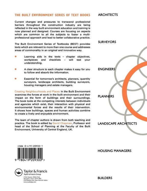 Produktbild: Creating Neighbourhoods and Places in the Built Environment