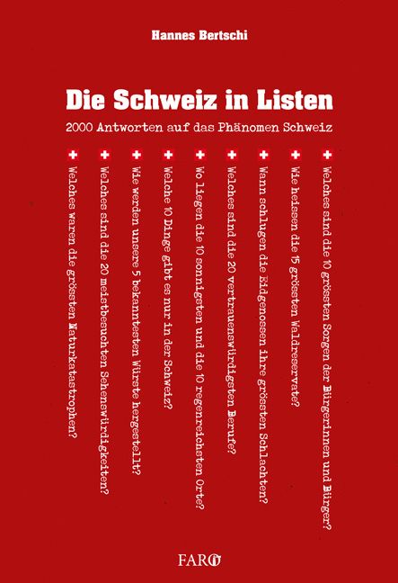 Produktbild: Die Schweiz in Listen