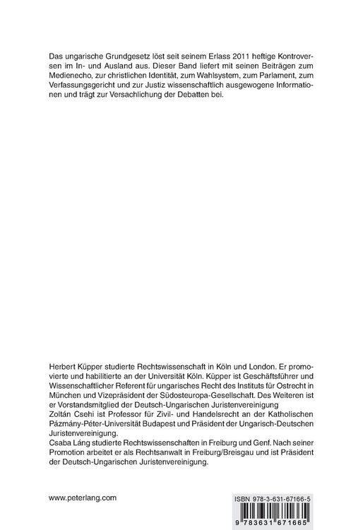 Produktbild: Vier Jahre ungarisches Grundgesetz