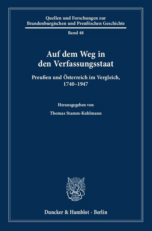 Produktbild: Auf dem Weg in den Verfassungsstaat.