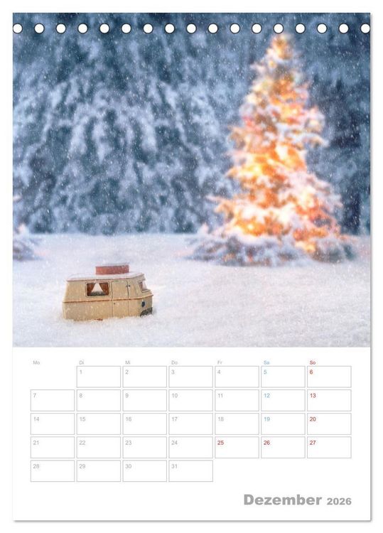 Produktbild: CAMPING-GL&Uuml;CK - Dein Urlaubsplaner (Tischkalender 2026 DIN A5 hoch), CALVENDO Monatskalender