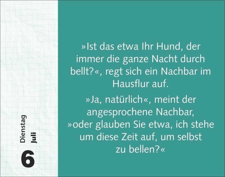 Produktbild: Witzirin Tagesabrei&szlig;kalender 2027 - Diese Packung enth&auml;lt: die lustigsten Witze f&uuml;r die t&auml;gliche Dosis Humor