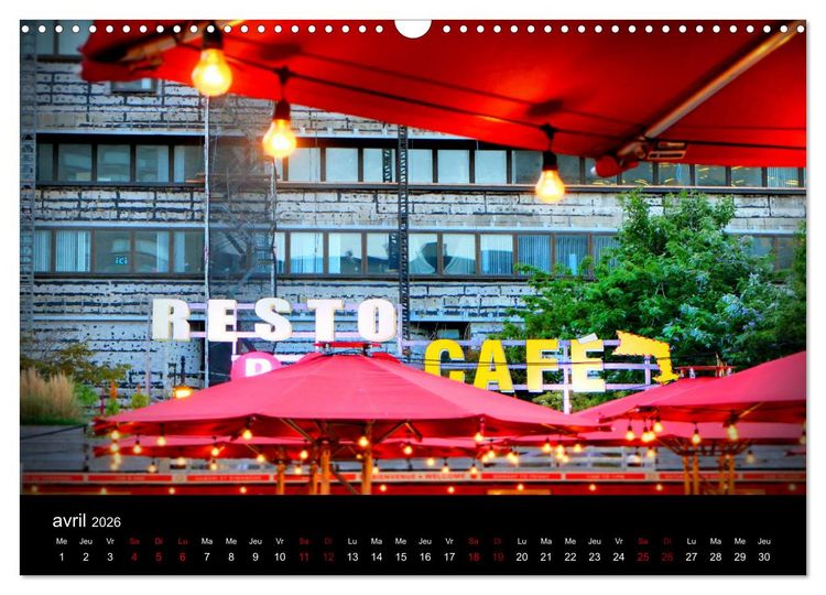 Produktbild: Couleurs pop sur Montr&eacute;al (Calendrier mural 2026 DIN A3 vertical), CALVENDO calendrier mensuel