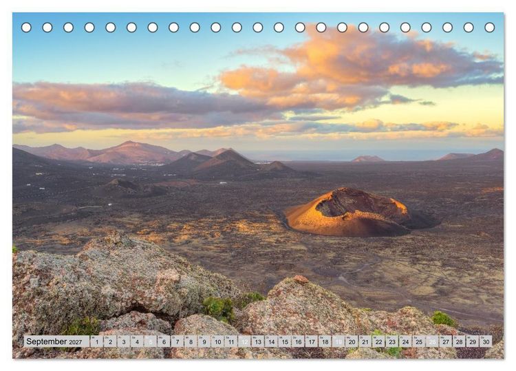 Produktbild: Wundersch&ouml;nes Lanzarote (Tischkalender 2027 DIN A5 quer), CALVENDO Monatskalender