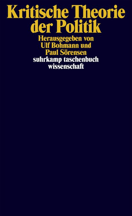 Produktbild: Kritische Theorie der Politik