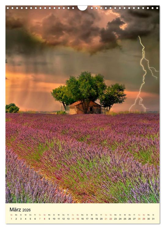 Produktbild: Provence Lavendel Paradies (Wandkalender 2026 DIN A3 hoch), CALVENDO Monatskalender