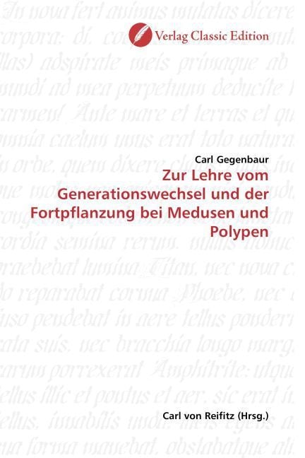 Produktbild: Gegenbaur, C: Zur Lehre vom Generationswechsel und der Fortp