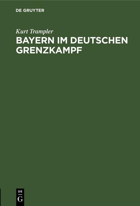 Produktbild: Bayern im deutschen Grenzkampf