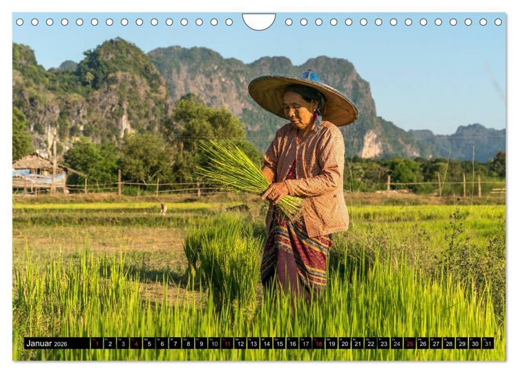 Produktbild: Myanmar - Burma (Wandkalender 2026 DIN A4 quer), CALVENDO Monatskalender