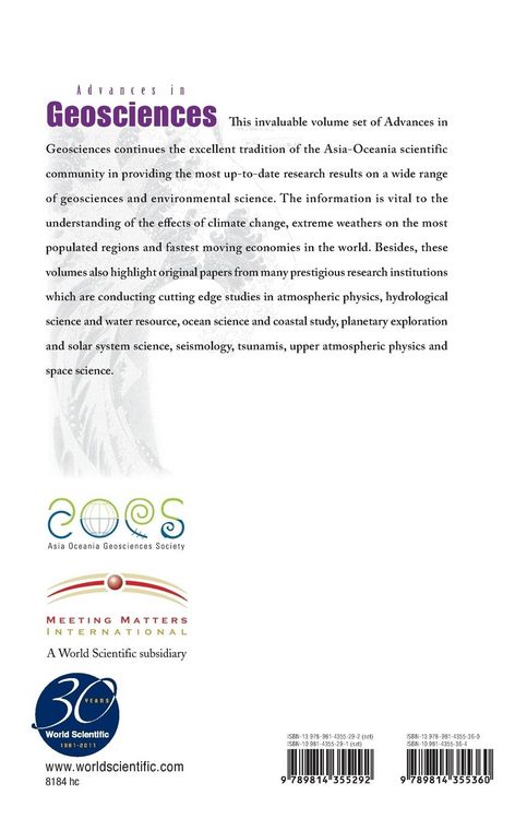 Produktbild: Adv in Geosciences (v25)