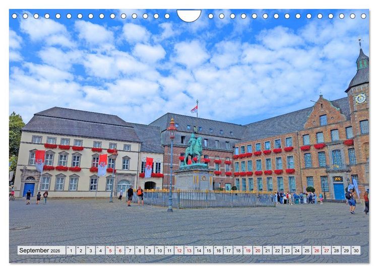 Produktbild: D&uuml;sseldorf Vom Ufer bis zur Skyline (Wandkalender 2026 DIN A4 quer), CALVENDO Monatskalender