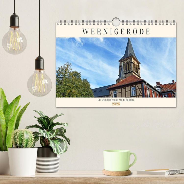Produktbild: Wernigerode, die wundersch&ouml;ne Stadt im Harz (Wandkalender 2026 DIN A4 quer), CALVENDO Monatskalender